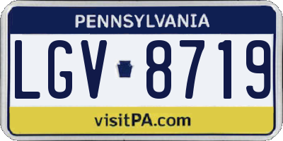PA license plate LGV8719