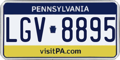 PA license plate LGV8895