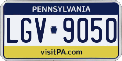 PA license plate LGV9050
