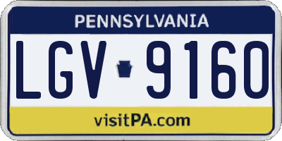 PA license plate LGV9160