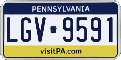 PA license plate LGV9591