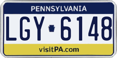 PA license plate LGY6148