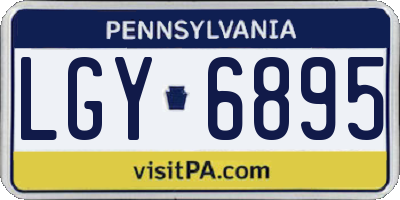 PA license plate LGY6895