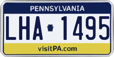 PA license plate LHA1495