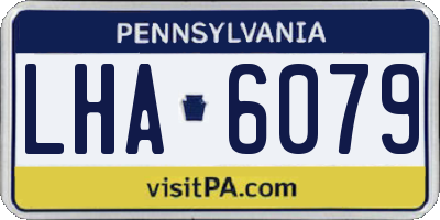 PA license plate LHA6079