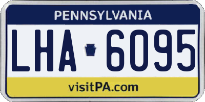 PA license plate LHA6095