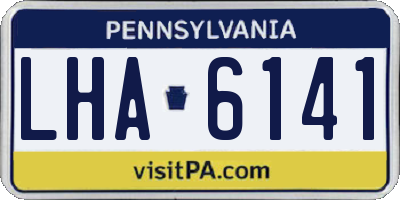 PA license plate LHA6141