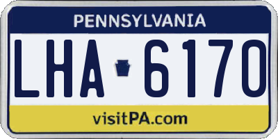 PA license plate LHA6170