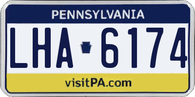 PA license plate LHA6174