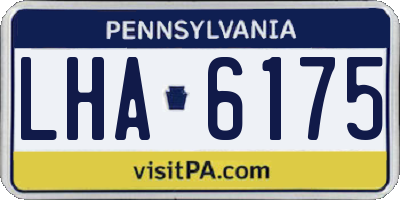 PA license plate LHA6175