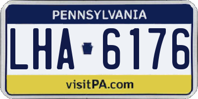 PA license plate LHA6176