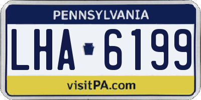 PA license plate LHA6199