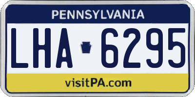 PA license plate LHA6295