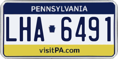 PA license plate LHA6491