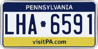 PA license plate LHA6591