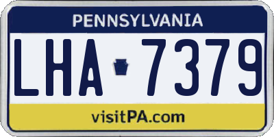 PA license plate LHA7379