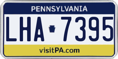 PA license plate LHA7395