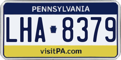 PA license plate LHA8379