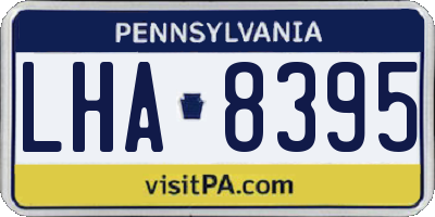 PA license plate LHA8395