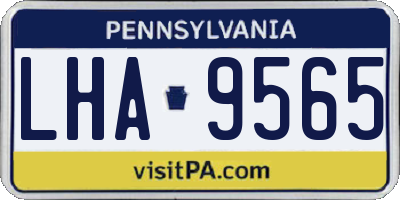 PA license plate LHA9565