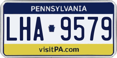 PA license plate LHA9579