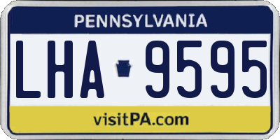 PA license plate LHA9595