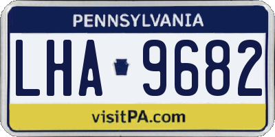 PA license plate LHA9682