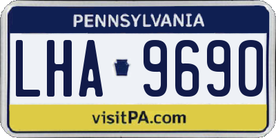 PA license plate LHA9690