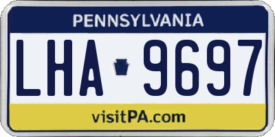 PA license plate LHA9697