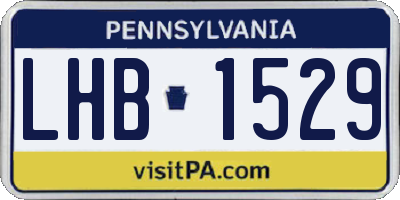 PA license plate LHB1529