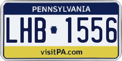 PA license plate LHB1556