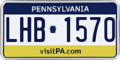PA license plate LHB1570