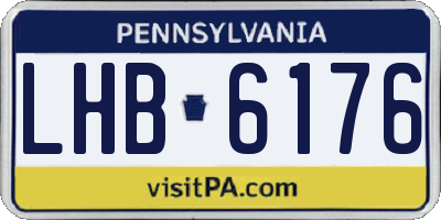 PA license plate LHB6176