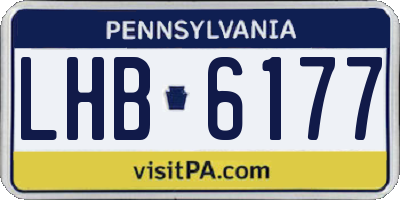 PA license plate LHB6177