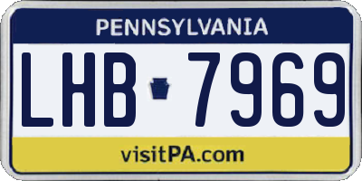 PA license plate LHB7969