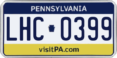 PA license plate LHC0399