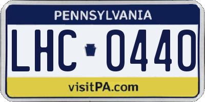 PA license plate LHC0440