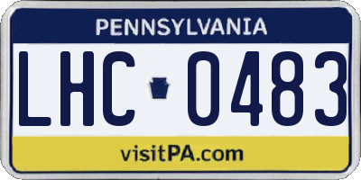 PA license plate LHC0483
