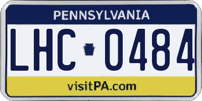 PA license plate LHC0484