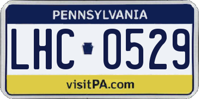 PA license plate LHC0529
