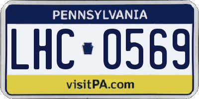 PA license plate LHC0569