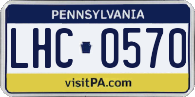 PA license plate LHC0570