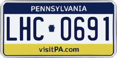 PA license plate LHC0691
