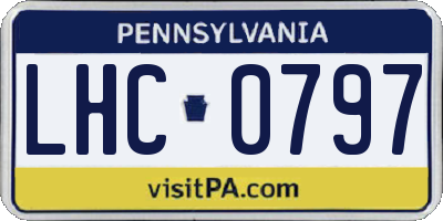 PA license plate LHC0797