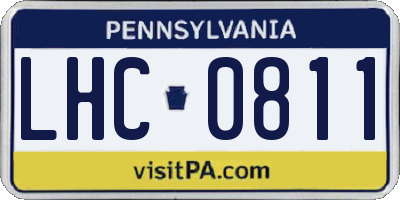 PA license plate LHC0811