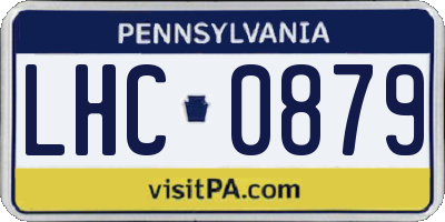 PA license plate LHC0879