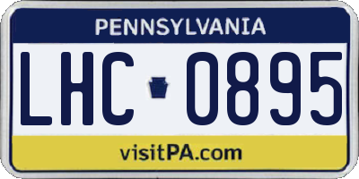 PA license plate LHC0895