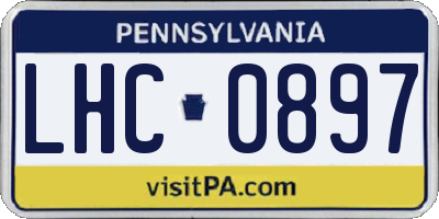PA license plate LHC0897