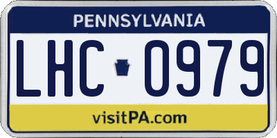 PA license plate LHC0979