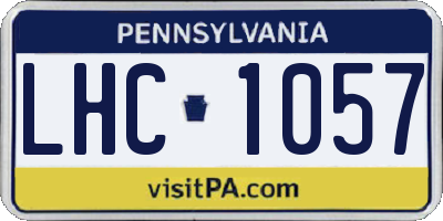 PA license plate LHC1057